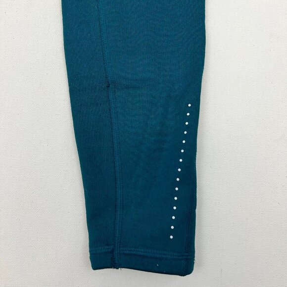 Old Navy Womens Go-Dry Teal Drawstring Waist Activewear Ankle Leggings Size XS - Picture 7 of 9